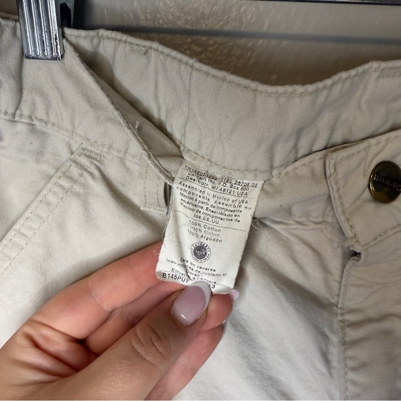 Carhartt Carpenter Cargo Tan Men’s Work Wear Shorts Size 32 - Picture 4 of 8